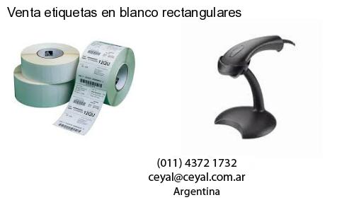 Venta etiquetas en blanco rectangulares