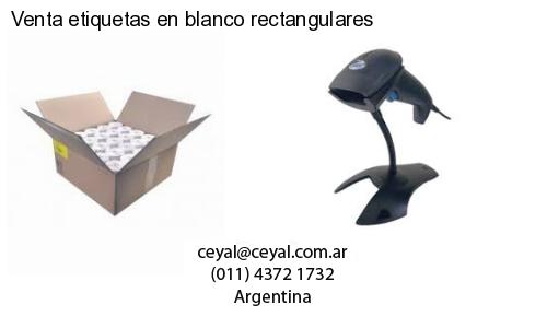 Venta etiquetas en blanco rectangulares