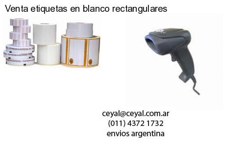 Venta etiquetas en blanco rectangulares