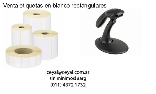 Venta etiquetas en blanco rectangulares