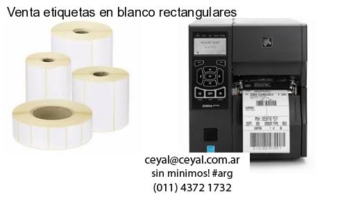 Venta etiquetas en blanco rectangulares