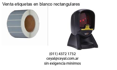 Venta etiquetas en blanco rectangulares