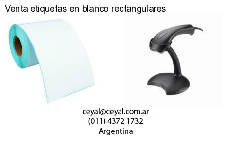 Venta etiquetas en blanco rectangulares
