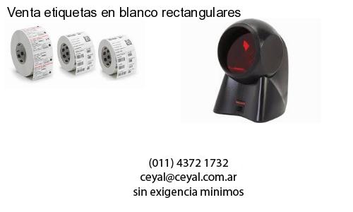 Venta etiquetas en blanco rectangulares