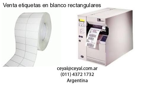 Venta etiquetas en blanco rectangulares