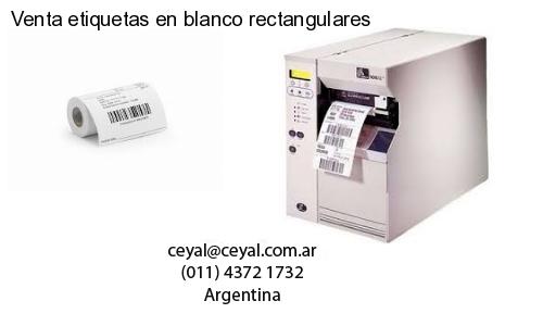 Venta etiquetas en blanco rectangulares