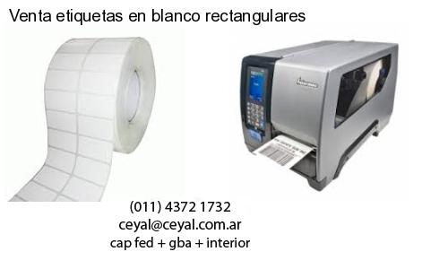 Venta etiquetas en blanco rectangulares
