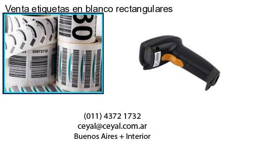Venta etiquetas en blanco rectangulares