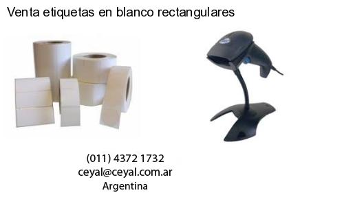 Venta etiquetas en blanco rectangulares