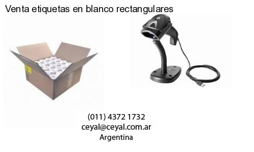 Venta etiquetas en blanco rectangulares