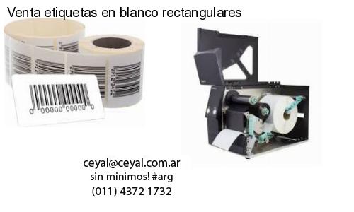 Venta etiquetas en blanco rectangulares