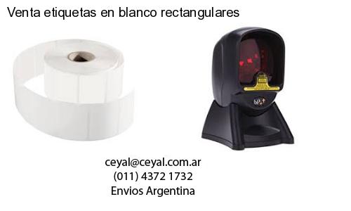 Venta etiquetas en blanco rectangulares