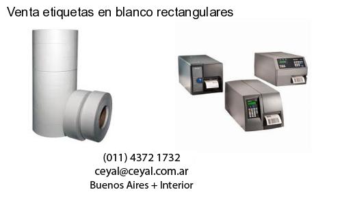 Venta etiquetas en blanco rectangulares