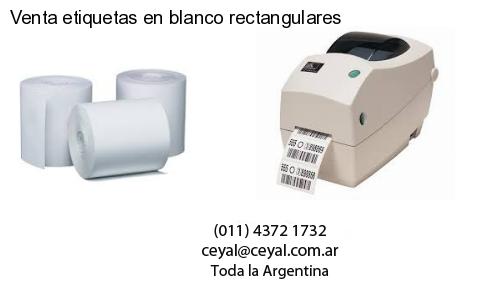 Venta etiquetas en blanco rectangulares
