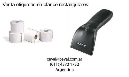 Venta etiquetas en blanco rectangulares