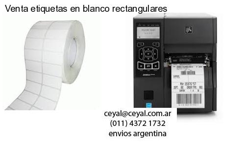 Venta etiquetas en blanco rectangulares