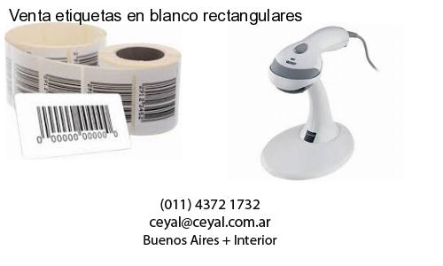 Venta etiquetas en blanco rectangulares
