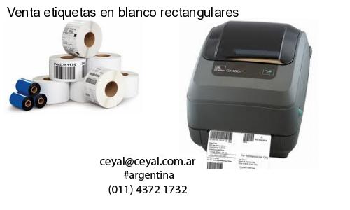 Venta etiquetas en blanco rectangulares