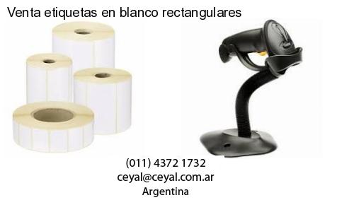 Venta etiquetas en blanco rectangulares