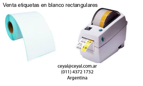 Venta etiquetas en blanco rectangulares