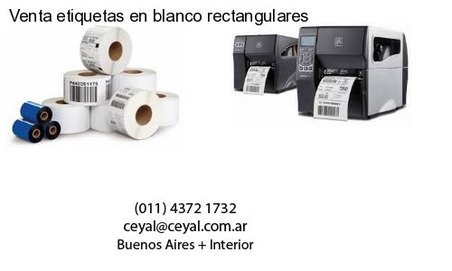 Venta etiquetas en blanco rectangulares