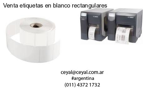 Venta etiquetas en blanco rectangulares