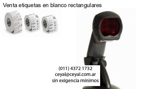 Venta etiquetas en blanco rectangulares