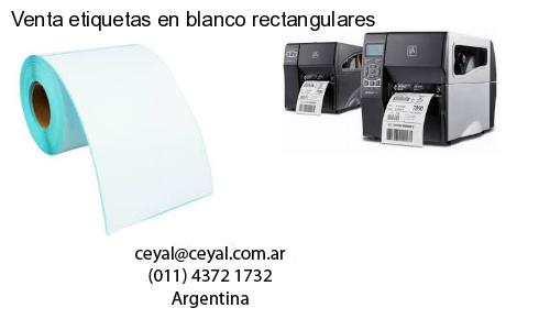 Venta etiquetas en blanco rectangulares