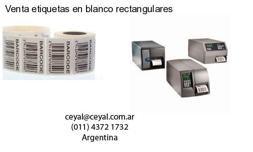 Venta etiquetas en blanco rectangulares