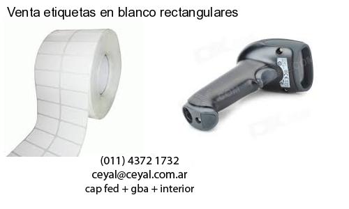 Venta etiquetas en blanco rectangulares