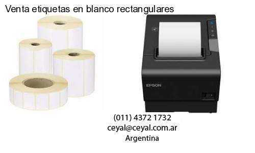 Venta etiquetas en blanco rectangulares