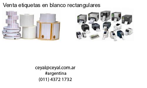 Venta etiquetas en blanco rectangulares