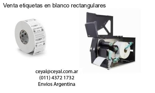 Venta etiquetas en blanco rectangulares
