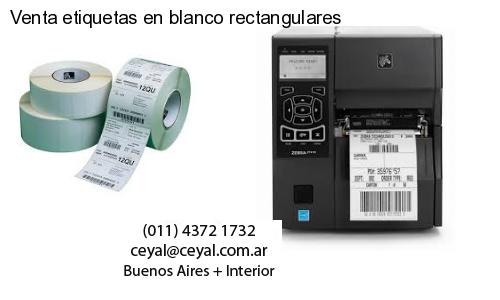 Venta etiquetas en blanco rectangulares