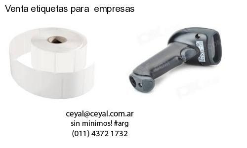 Venta etiquetas para  empresas