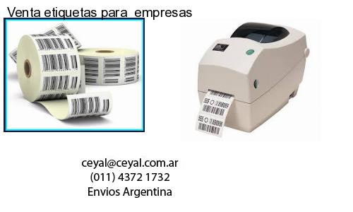 Venta etiquetas para empresas