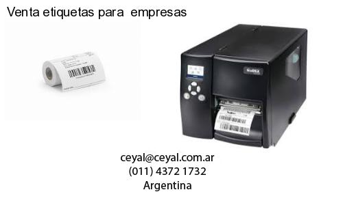 Venta etiquetas para empresas