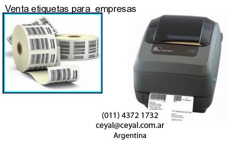 Venta etiquetas para  empresas