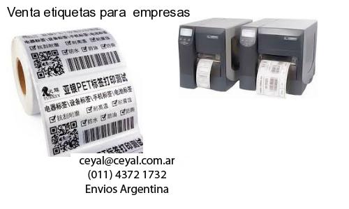 Venta etiquetas para empresas