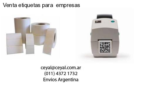 Venta etiquetas para empresas