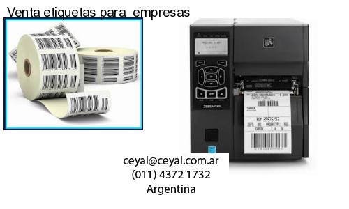 Venta etiquetas para empresas