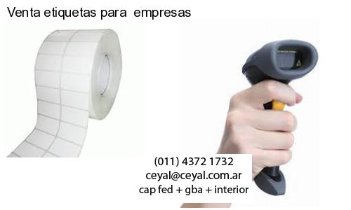 Venta etiquetas para  empresas