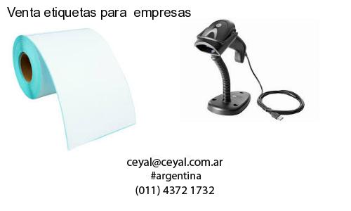 Venta etiquetas para  empresas