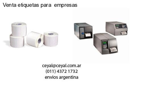 Venta etiquetas para empresas