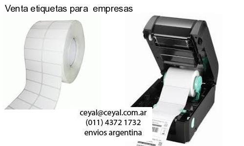 Venta etiquetas para  empresas