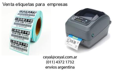 Venta etiquetas para  empresas