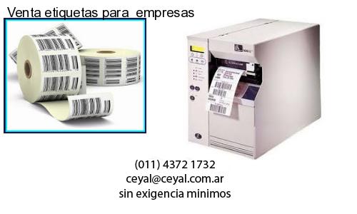 Venta etiquetas para  empresas