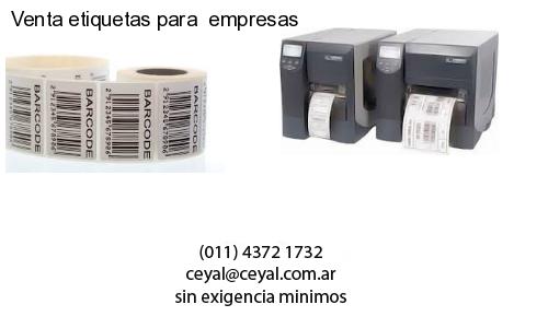 Venta etiquetas para  empresas