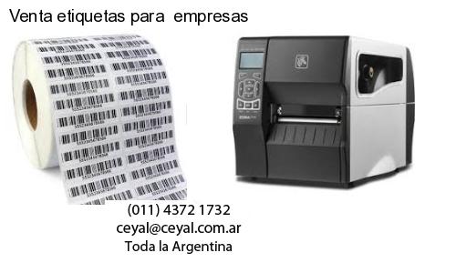 Venta etiquetas para empresas