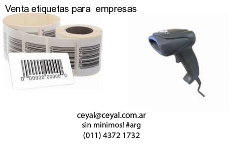 Venta etiquetas para  empresas